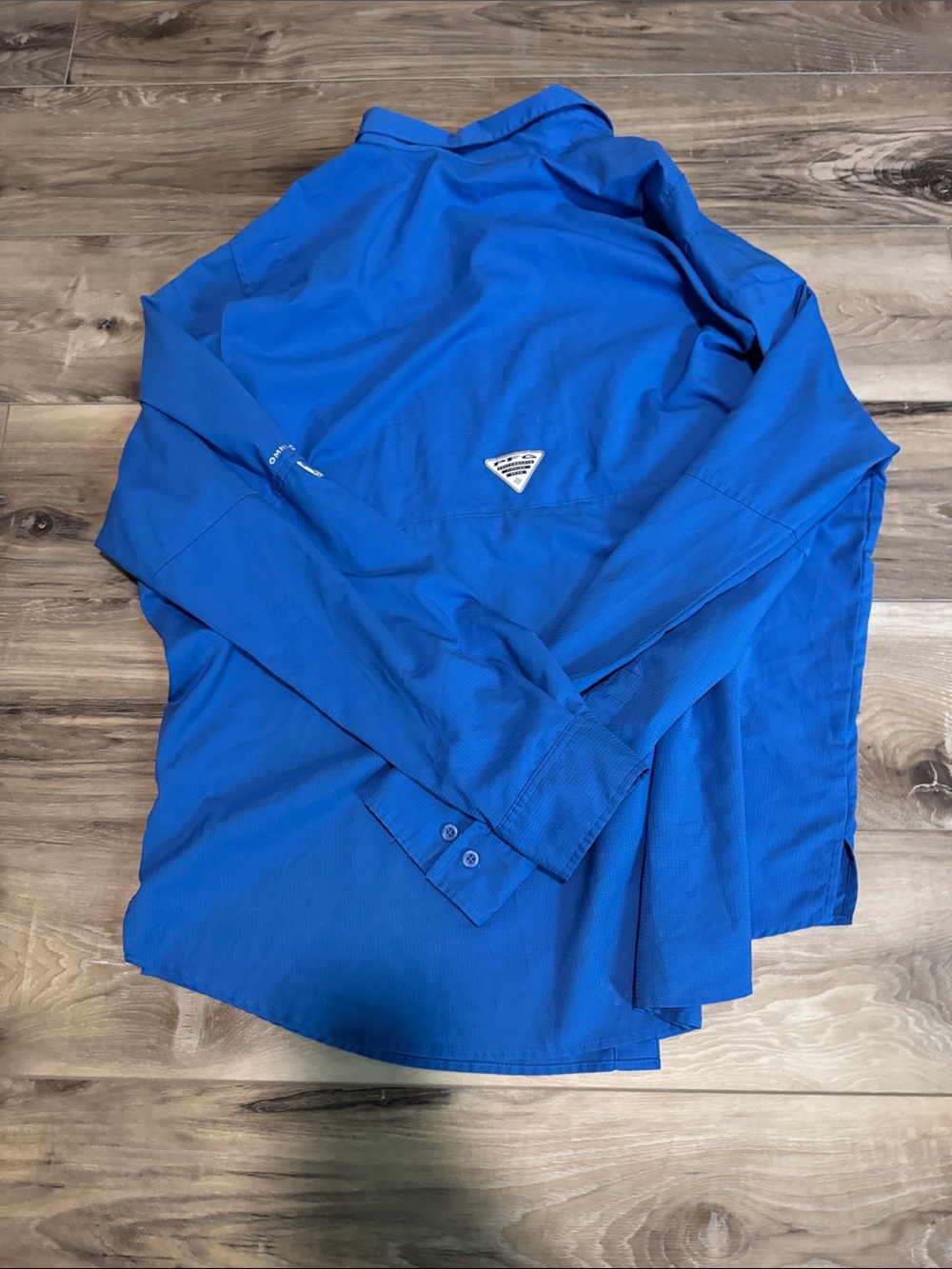 Columbia Men's Royal Blue Lightweight Button-Front Shirt Jacket - Picture 6 of 6